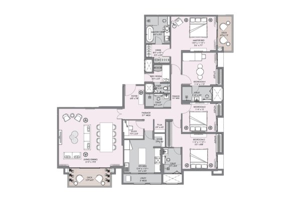 4 bhk flat in thane